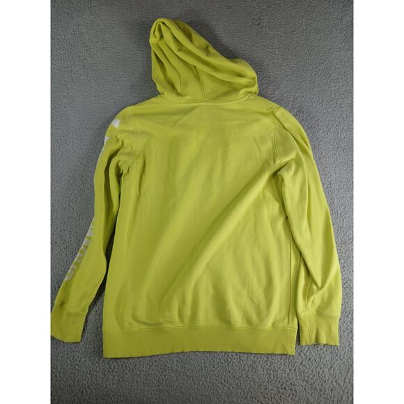 Under Armour Hoodie Mens Small Yellow Neon Pocket Sweatshirt Athletic Comfy - Picture 5 of 7